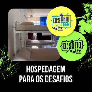 Hospedagem para os Desafios no local